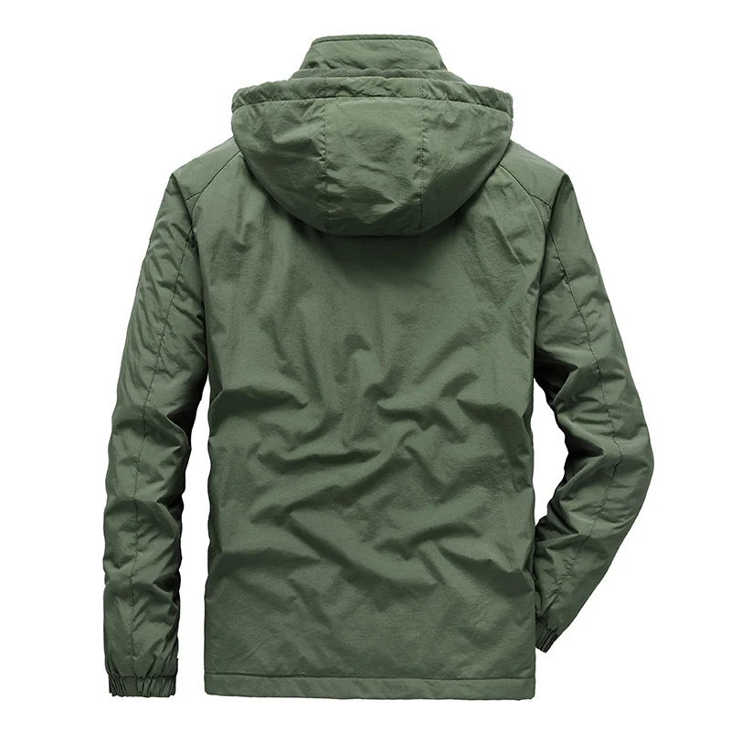 Herren Tech‑Hoodie‑Parka mit Mikrofleece‑Innenlage und verdeckten Reißverschlüssen Drune