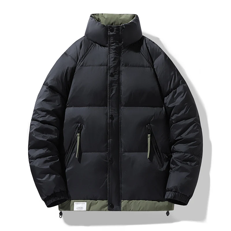 Herren Steppjacke mit hohem Kragen und winddichter, wasserabweisender Isolierung Drune