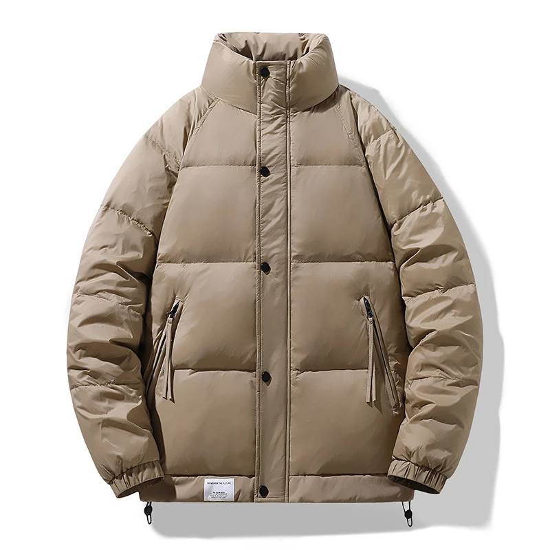 Herren Steppjacke mit hohem Kragen und winddichter, wasserabweisender Isolierung Drune