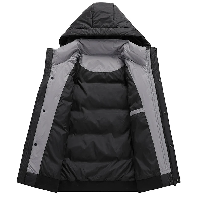 Herren Stepp-Winterjacke mit Kapuze und Thermofutter Drune