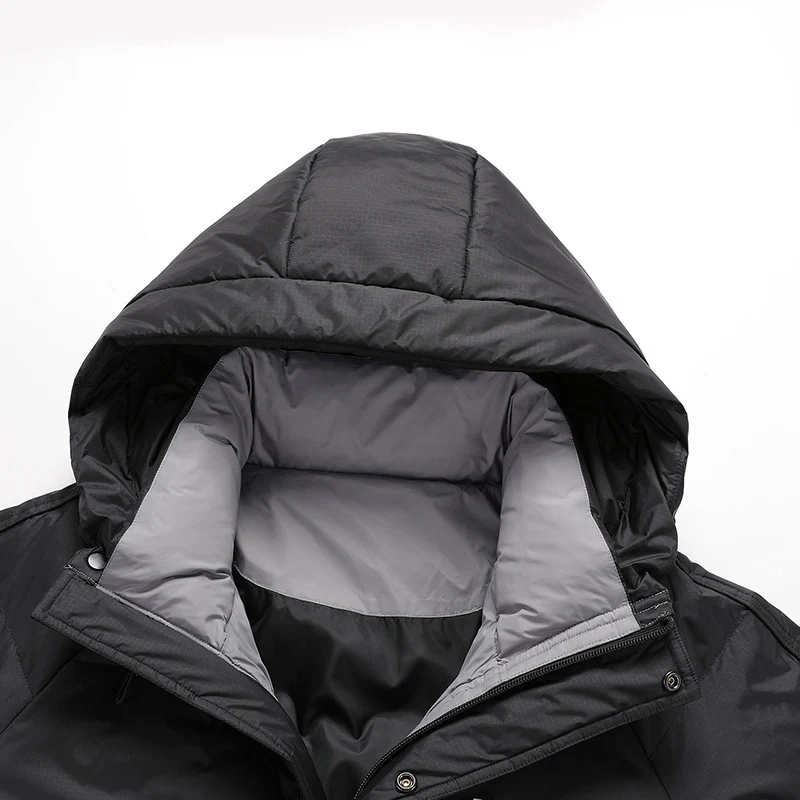 Herren Stepp-Winterjacke mit Kapuze und Thermofutter Drune