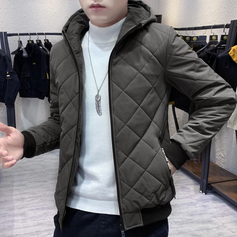 Herren Stepp-Kapuzenjacke im Slim-Fit mit Diamantsteppung und thermischer Isolierung Drune
