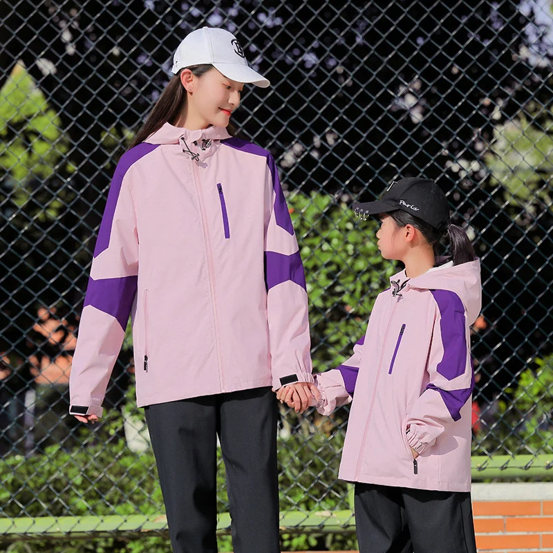 Herren Sportliche Softshell-Outdoorjacke mit Kapuze, Colorblock-Ärmel und wasserabweisender Membran Drune