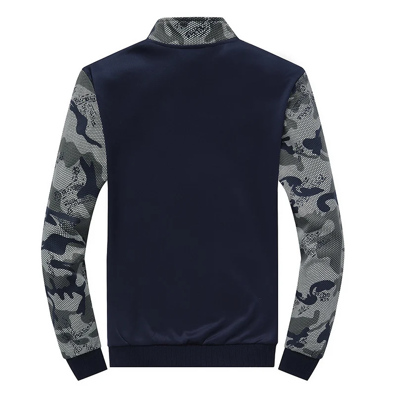 Herren Sportives Trainingsanzug-Set aus Funktionssoftshell mit Camouflage-Ärmeln und regulierbarer Joggerhose Drune