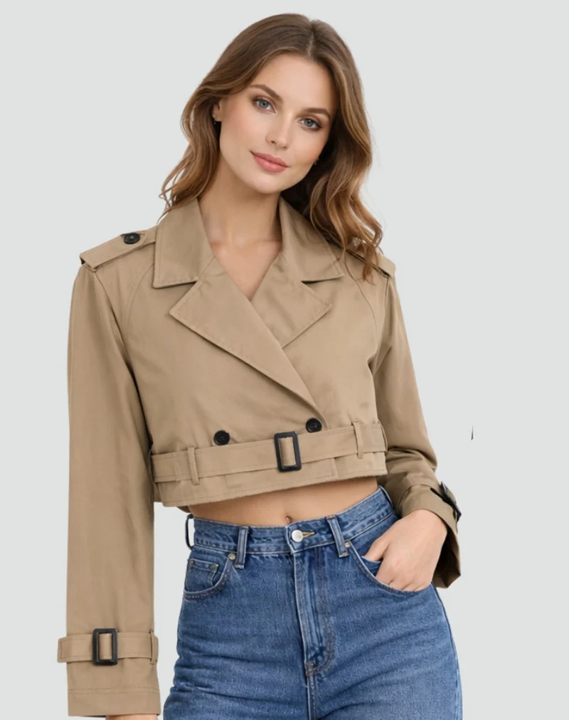 Chloe | Luxurious Short Trench Coat