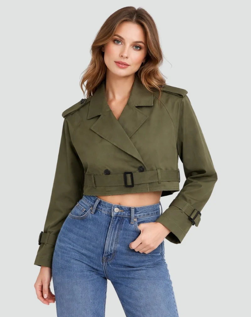 Chloe | Luxurious Short Trench Coat