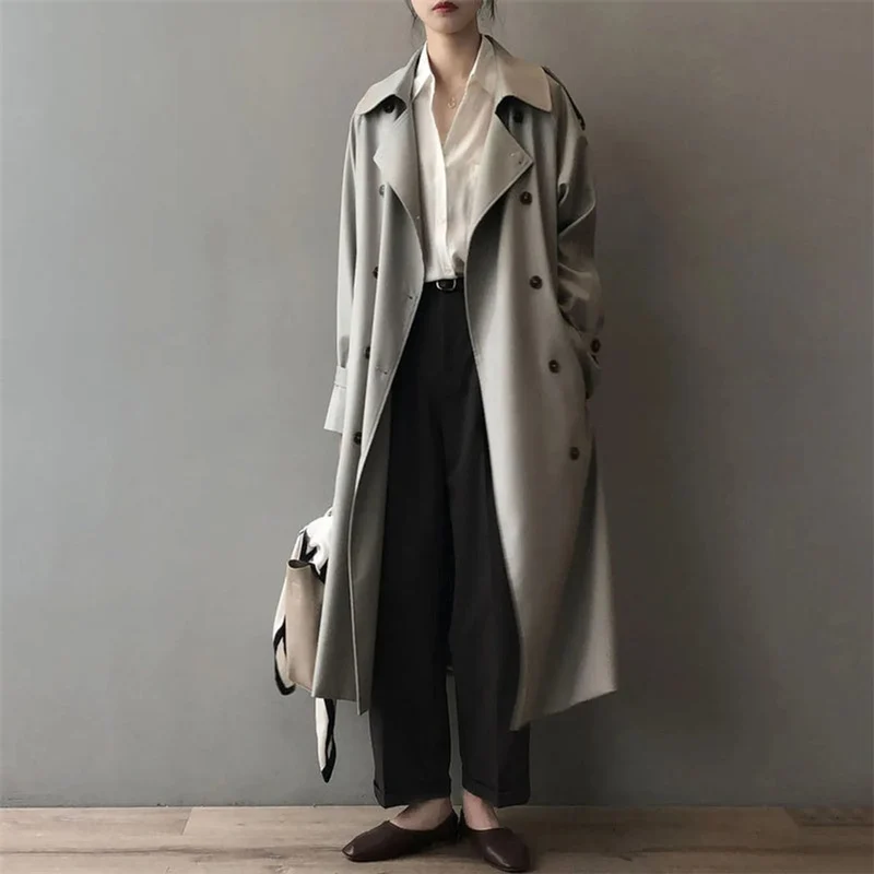 Cynthia | Elegant And Water-Repellent Long Trench Coat
