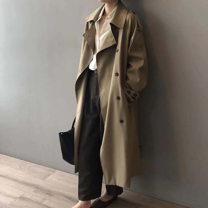Cynthia | Elegant And Water-Repellent Long Trench Coat