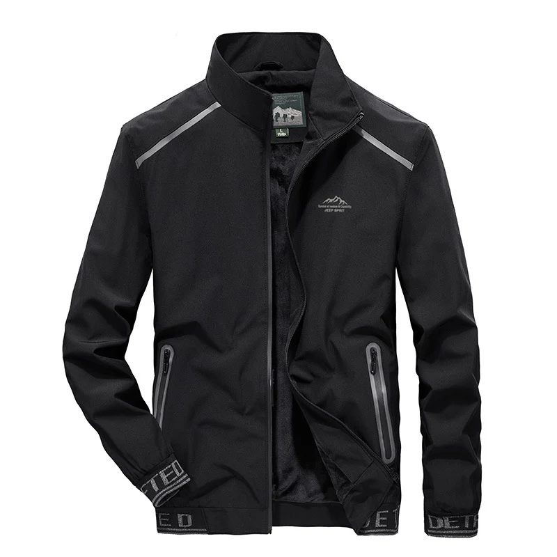 Herren Softshell-Trainingsjacke mit Fleece-Innenfutter, reflektierenden Einsätzen und winddichter Membran Drune