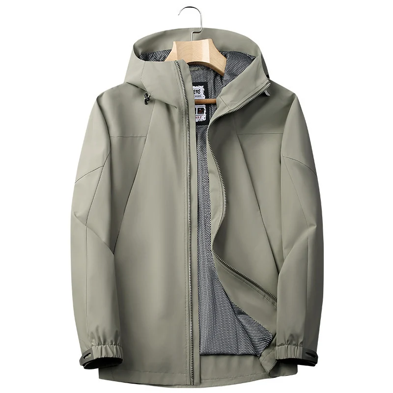 Herren Softshell Regen- und Übergangsjacke mit Kapuze, winddichter Membran und atmungsaktivem Meshfutter Drune