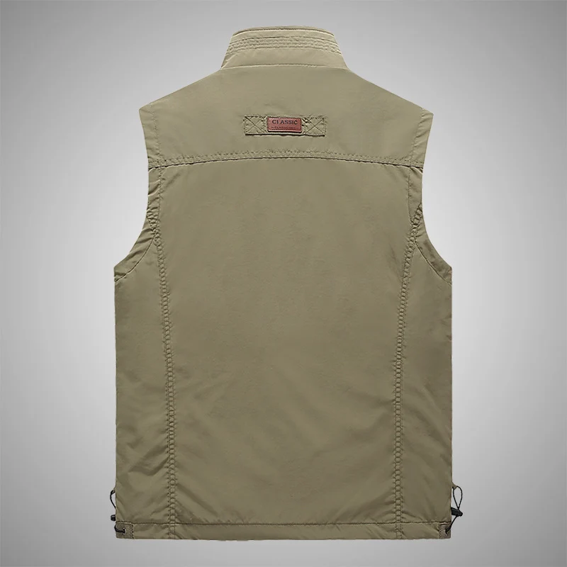 Herren Softshell-Outdoorweste mit atmungsaktivem Meshfutter, Reißverschlusstaschen und Stehkragen Drune