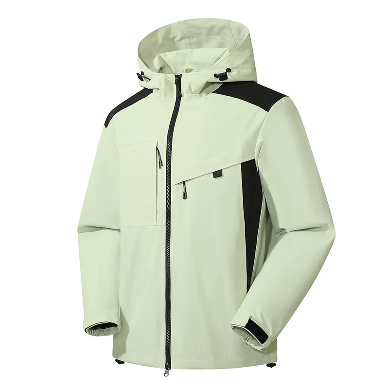 Herren Softshell Outdoorjacke mit wasserdichter Membran und verstellbarer Kapuze Drune