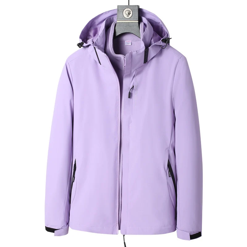 Herren Softshell Outdoorjacke mit wasserdichter Membran, abnehmbarer Kapuze und verdecktem Reißverschluss Drune