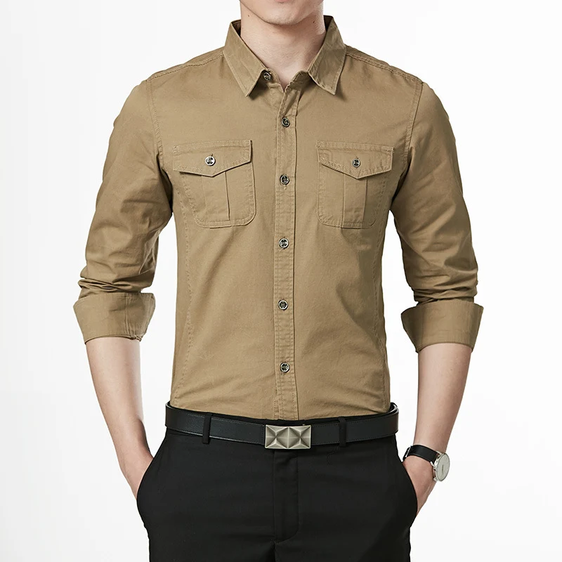 Herren Slim-Fit Oxford-Hemd mit Brustklappen und Kentkragen Drune