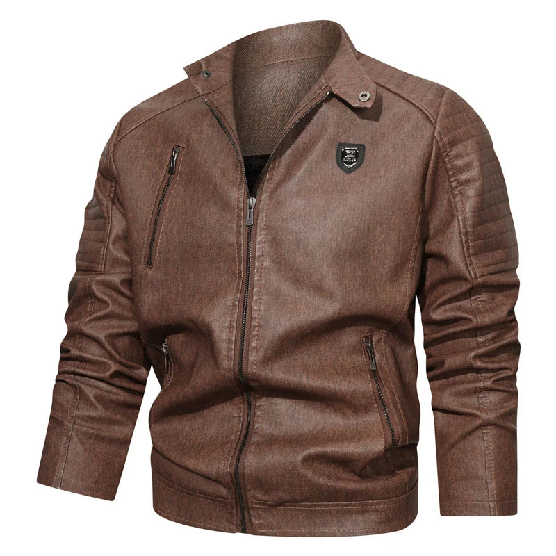Herren robustes Denim‑Look Fieldblouson mit gesteppter Schulterpartie und Reißverschlussdetails Drune