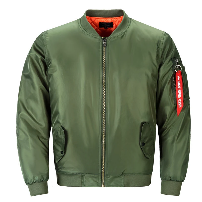 Herren Pilotenbomberjacke im Aviator-Look mit Nylonoberfläche und Utility-Ärmeltasche Drune