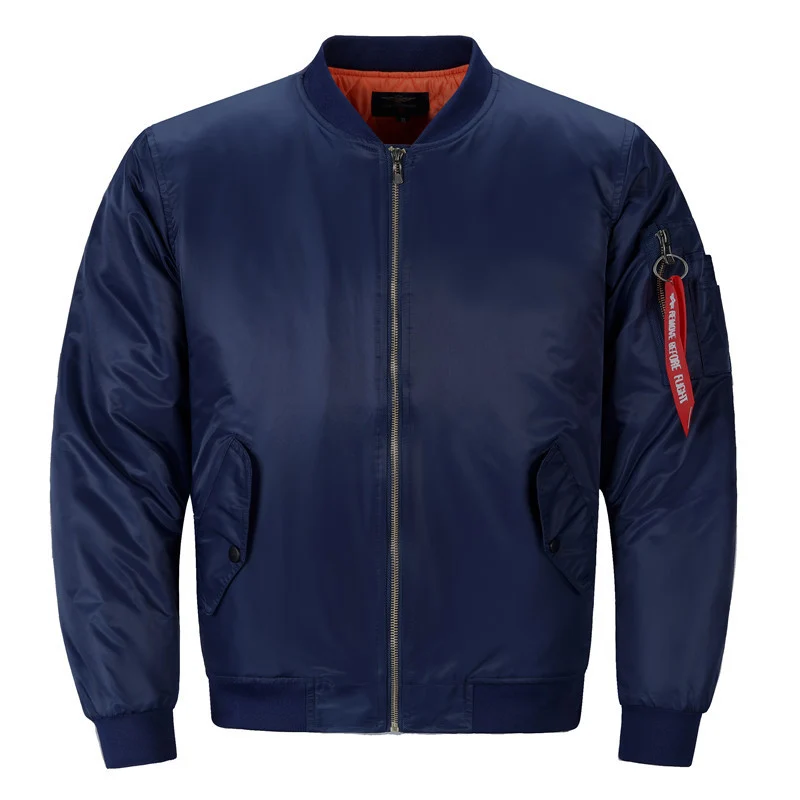 Herren Pilotenbomberjacke im Aviator-Look mit Nylonoberfläche und Utility-Ärmeltasche Drune