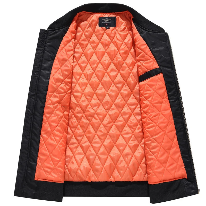 Herren Pilotenbomberjacke im Aviator-Look mit Nylonoberfläche und Utility-Ärmeltasche Drune