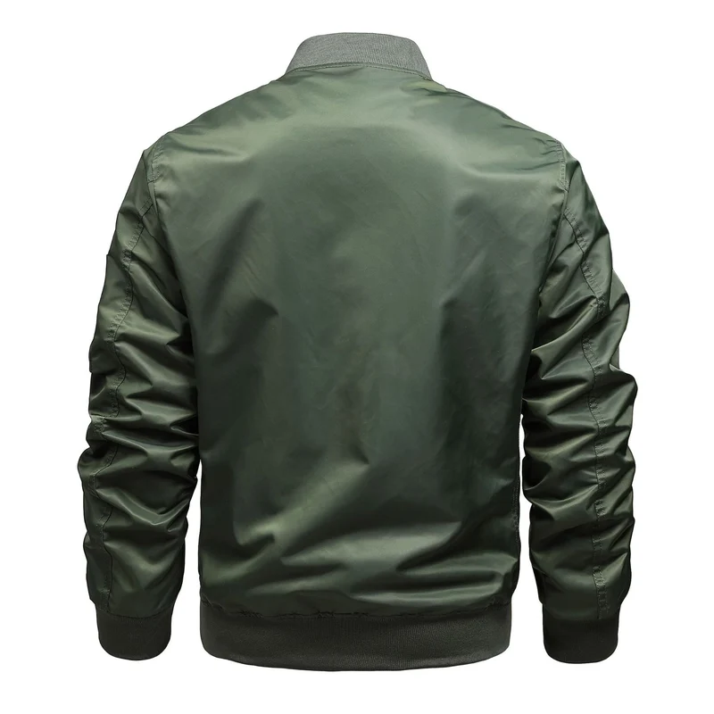 Herren Pilot‑Bomber mit Ärmel‑Organizer, Utility‑Taschen und Rippbündchen Drune