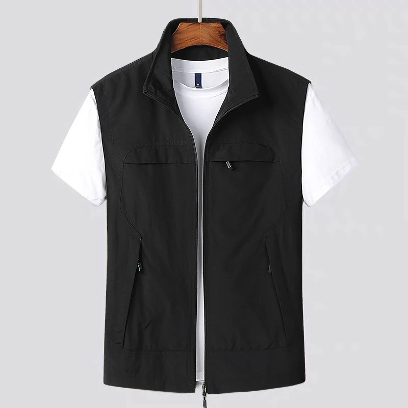 Herren Outdoor-Utility-Weste mit Mesh-Futter und Reißverschluss-Taschen Drune