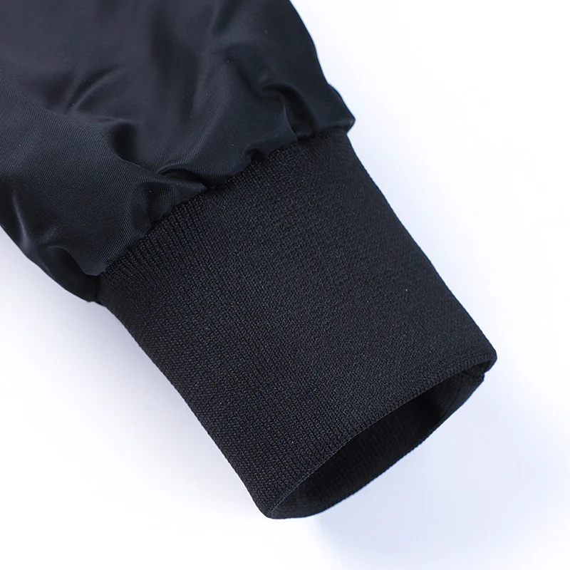 Herren Nylon-Flightbomber mit Ärmeltasche, gesteppter Thermo-Innenlage und geripptem Saum Drune