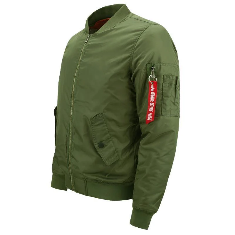 Herren Nylon-Bomberjacke mit dezentem Glanz, gestepptem Thermofutter und Utility-Ärmeltasche Drune