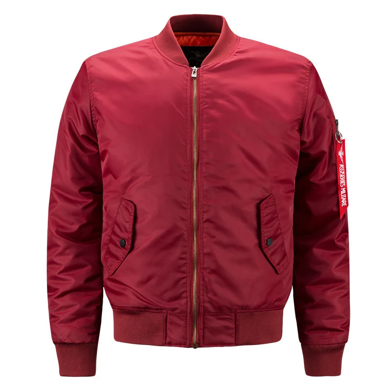 Herren Nylon-Bomberjacke mit dezentem Glanz, gestepptem Thermofutter und Utility-Ärmeltasche Drune