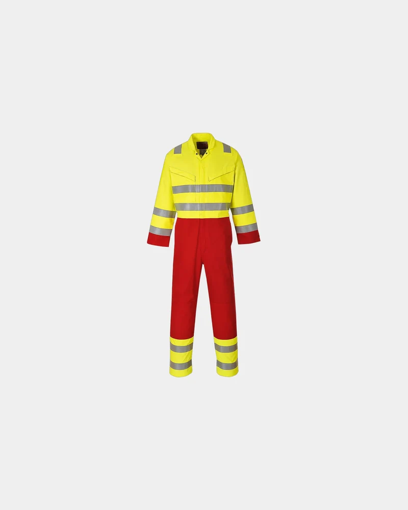 Antistatische Hi-Vis Kombination Portwest Bizflame zum Personalisieren