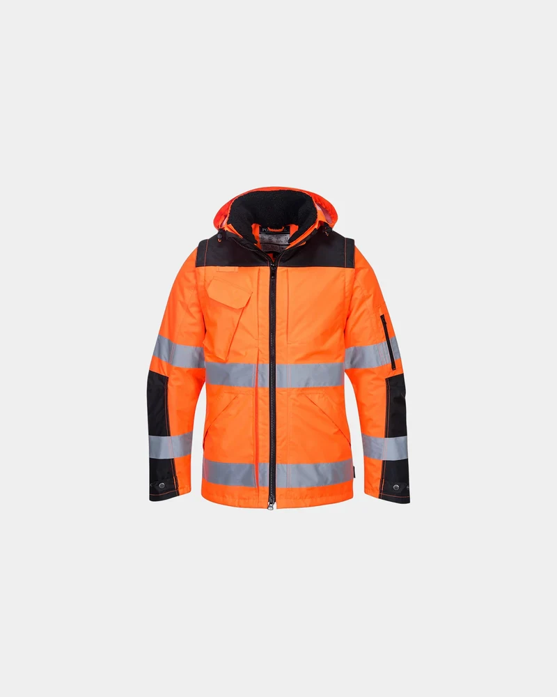 Jacke 3-in-1 wasserdicht Pro Hi-Vis zum Personalisieren