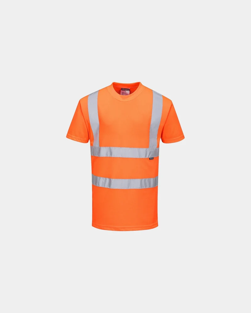 T-Shirt Hi-Vis GO/RT Orange zum Personalisieren