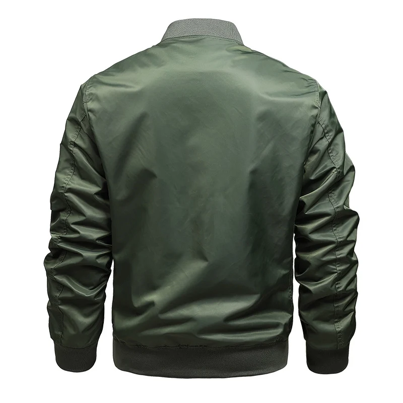 Herren leichtes Pilotblouson aus Hightech‑Nylon mit Ärmel‑Organizer und kontrastierendem Innenfutter Drune