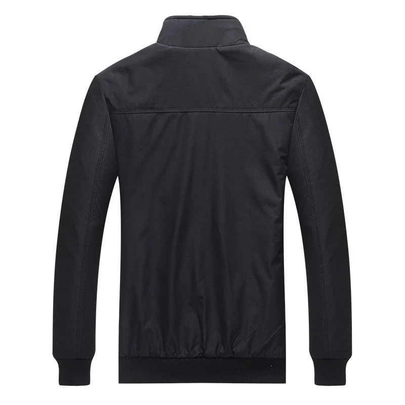 Herren leichter Zip-Blouson aus Funktionsmix mit Stehkragen und kariertem Innenfutter Drune