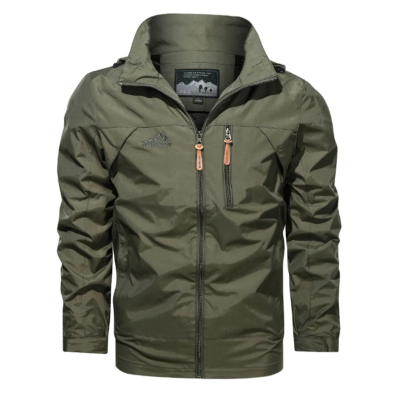 Herren Leichter Softshell-Windblouson mit Brust-Zipper und hochschließendem Kragen Drune