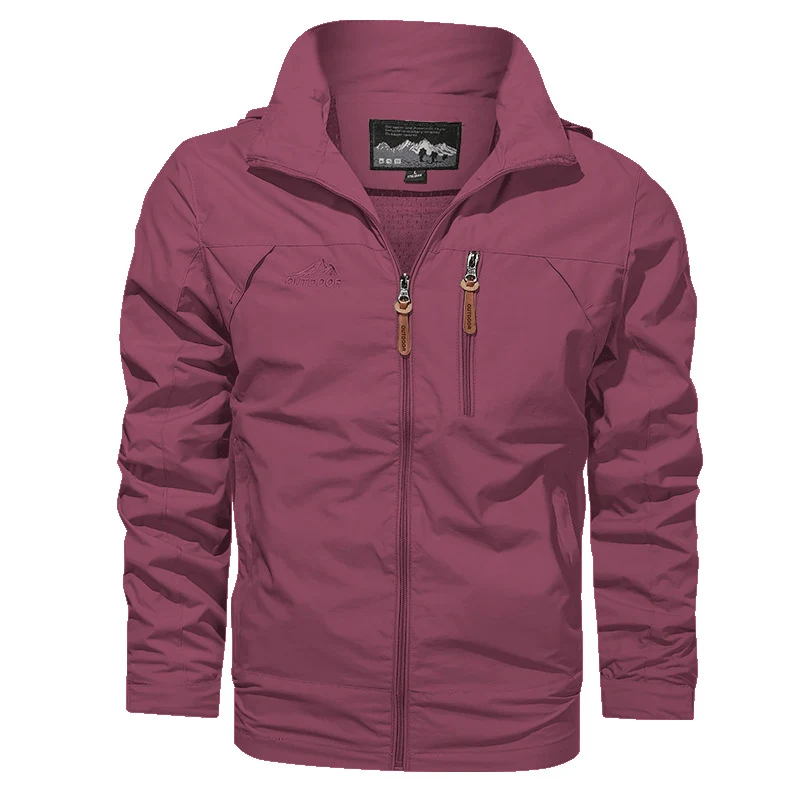 Herren Leichter Softshell-Windblouson mit Brust-Zipper und hochschließendem Kragen Drune