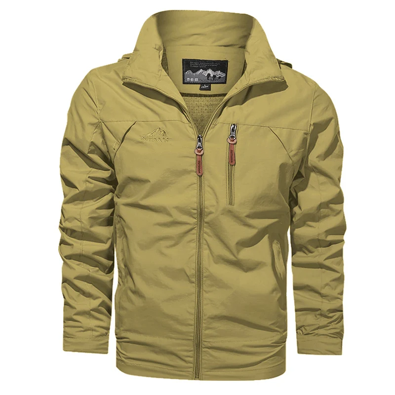 Herren Leichter Softshell-Windblouson mit Brust-Zipper und hochschließendem Kragen Drune
