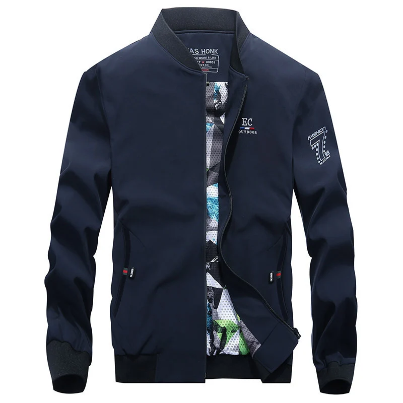 Herren leichter Softshell-Bomber mit gemustertem Mesh-Futter und windabweisendem Außenmaterial Drune