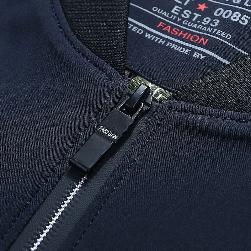 Herren leichter Softshell-Bomber mit gemustertem Mesh-Futter und windabweisendem Außenmaterial Drune