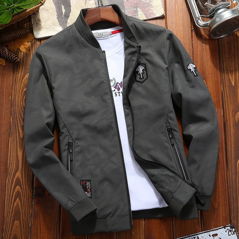 Herren Leichter Softshell-Bomber mit atmungsaktivem Mesh-Futter und Reißverschlusstaschen Drune