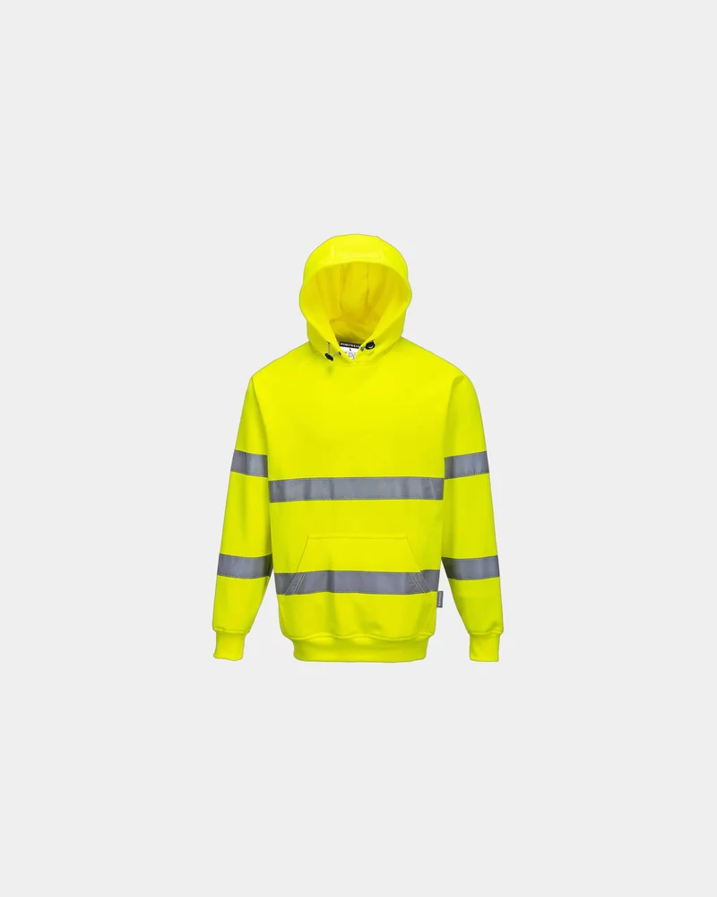 Sweatshirt Hi-Vis mit Kapuze zum Personalisieren