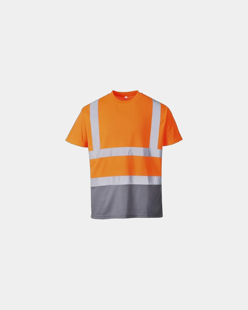 T-Shirt zweifarbig 100% Polyester zum Personalisieren