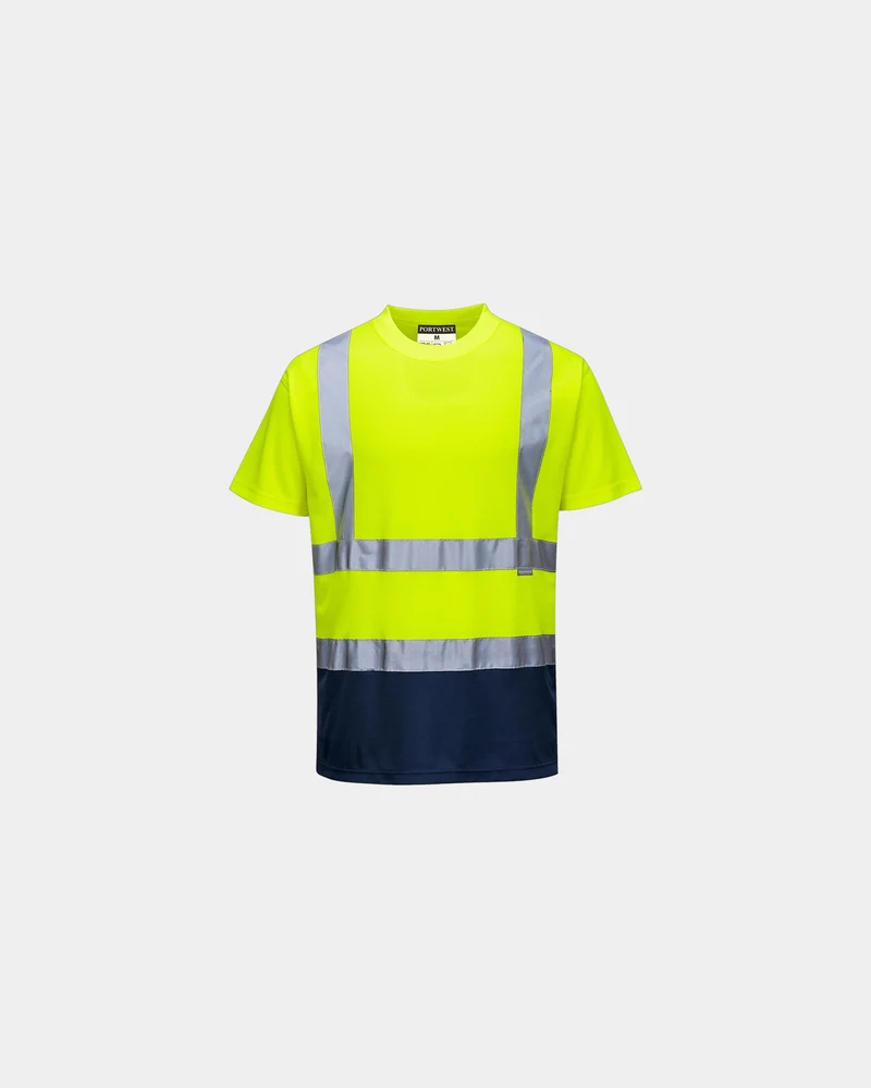 T-Shirt zweifarbig 100% Polyester zum Personalisieren