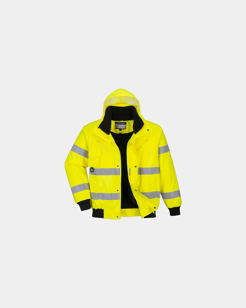 Bomberjacke HiVis 3 in 1 Polyester zum Personalisieren
