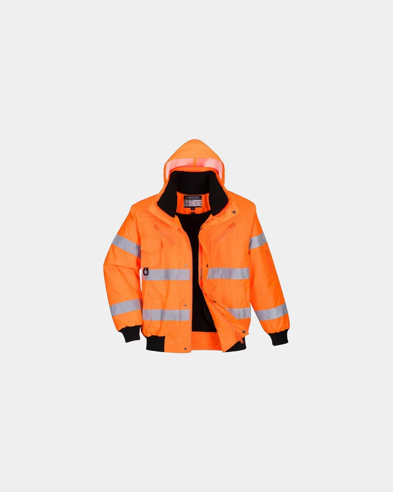 Bomberjacke HiVis 3 in 1 Polyester zum Personalisieren
