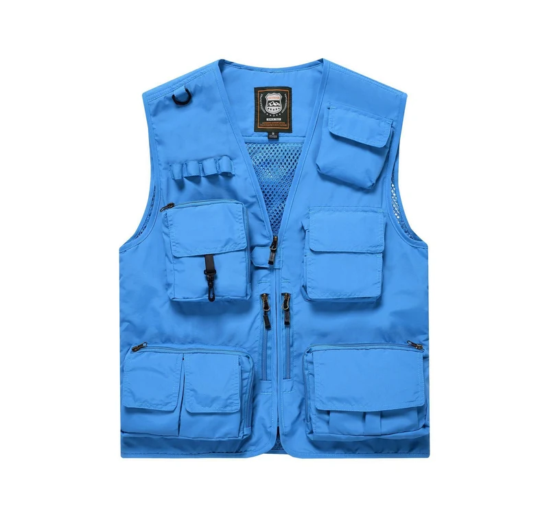 Herren Multifunktionale Utility-Weste mit zahlreichen Taschen und Mesh-Rücken Drune