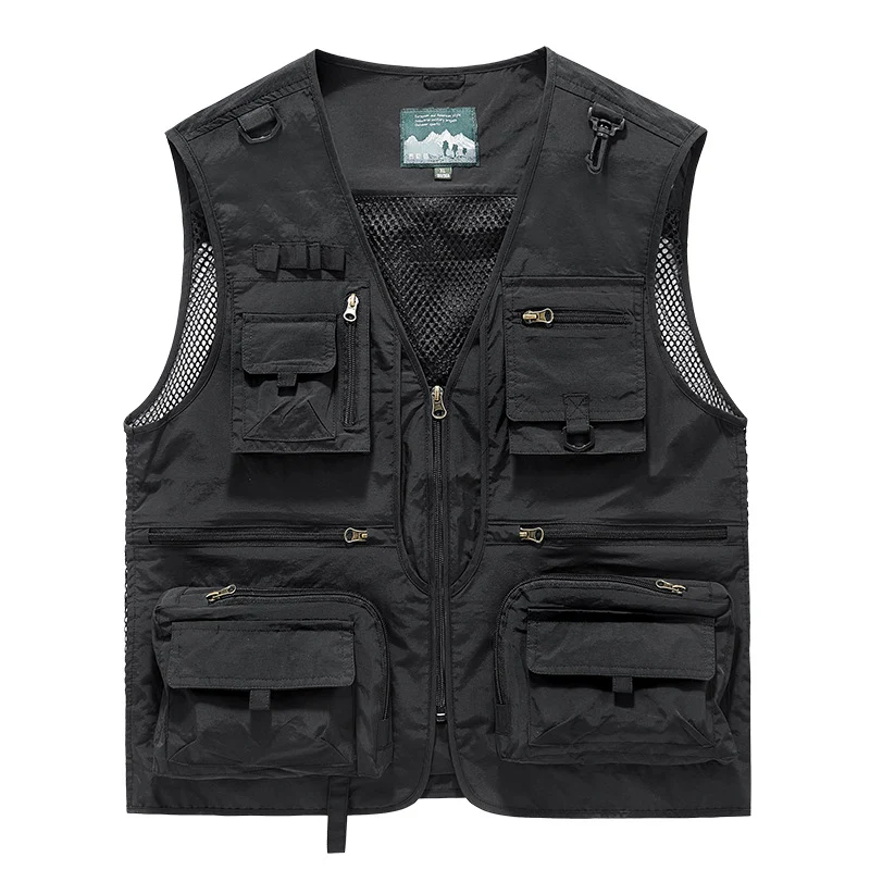 Herren Multifunktionale Angler- und Utility‑Weste mit Mesh‑Einsätzen und Mehrfach‑Taschen Drune