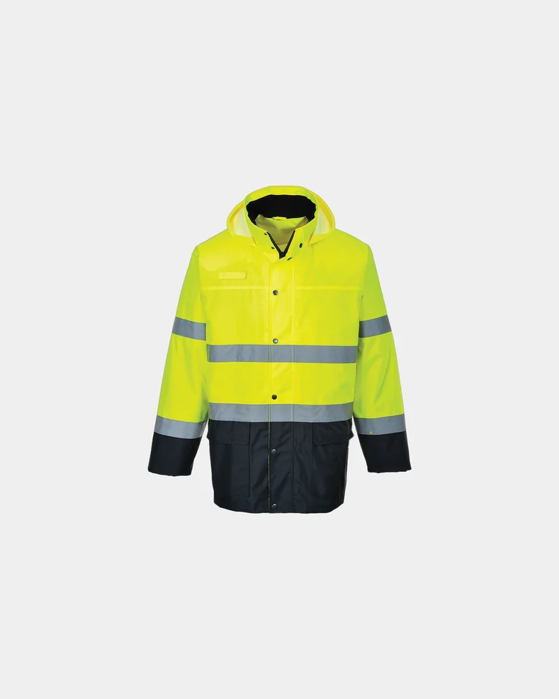 Regenjacke leicht zweifarbig Portwest zum Personalisieren