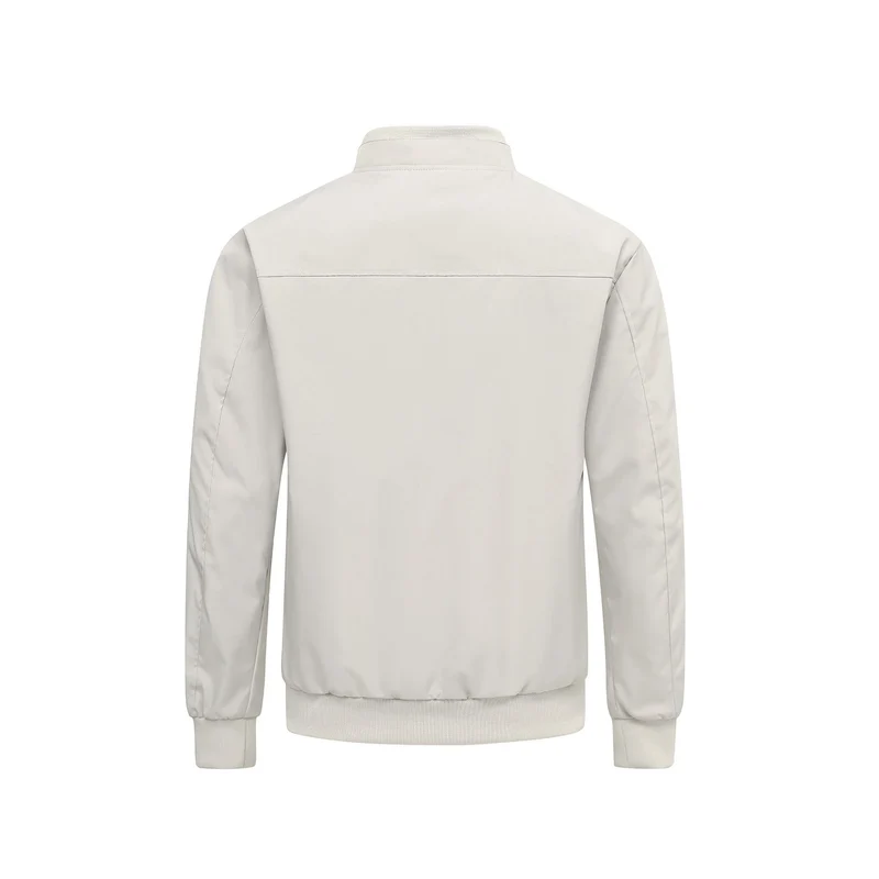 Herren Leichter Nylon-Bomber mit Rippbündchen Stehkragen und atmungsaktivem Meshfutter Drune