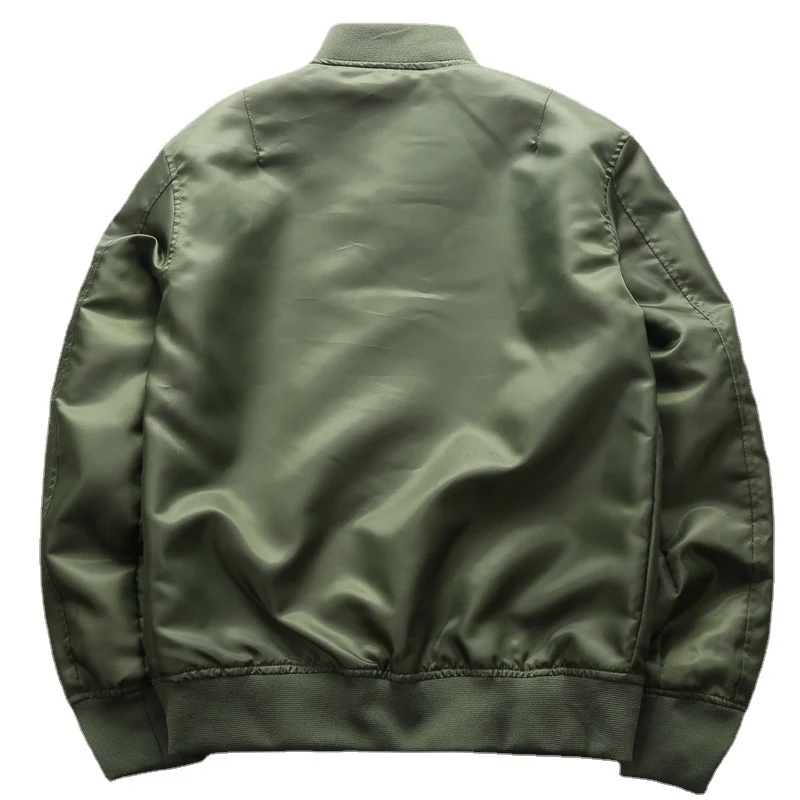 Herren leichter Nylon-Bomber mit kontrastfutter, Ärmeltasche und gerippten Bündchen Drune