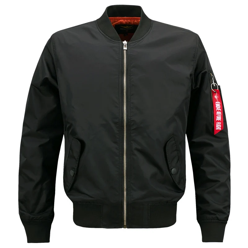 Herren leichter gesteppter Nylon-Bomber mit Utility-Ärmeltasche und gerippten Bündchen Drune