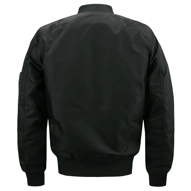 Herren leichter gesteppter Nylon-Bomber mit Utility-Ärmeltasche und gerippten Bündchen Drune